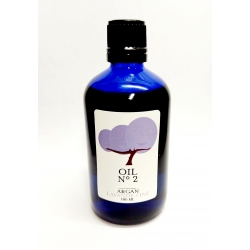 Organic argan oil Fairtrade (UCFA Morocco) infused with Lavender essential oil. 100ml Dark Blue Glass Bottle