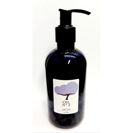 Huile d argan bio commerce equitable (UCFA Maroc) infusion huiles essentielles lavande fine population. 250ml avec pompe